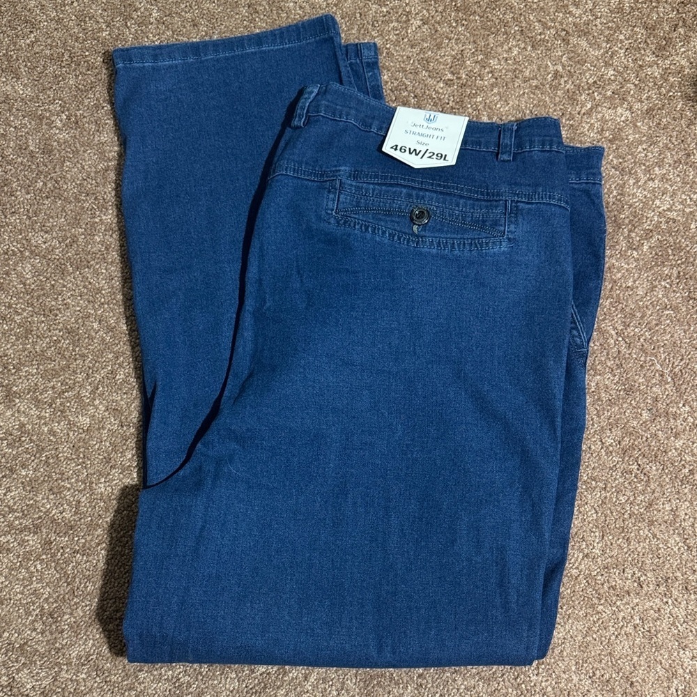 NWT Jette Jeans Men's Straight Jeans Medium Dark Wash